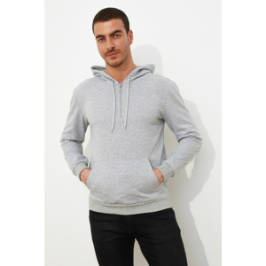 Trendyol Gray Male Sweatshirt