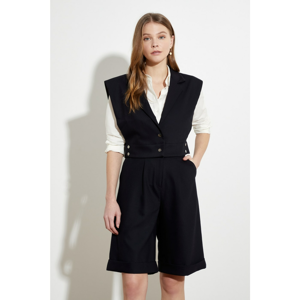 Trendyol Black Button Vest