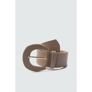 Trendyol Mink Leather Looking Buckle Belt