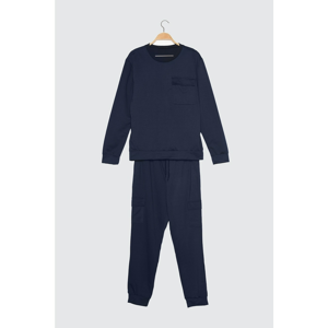 Trendyol Navy Blue Men's Tracksuit Suit