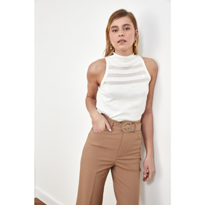 Trendyol Ekru Upright Collar Knitwear Blouse