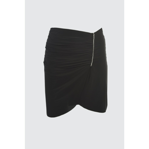 Trendyol Black Accessory Detailed Skirt