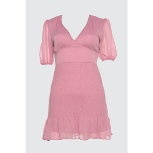 Trendyol Pink Gipe Detailed Dress