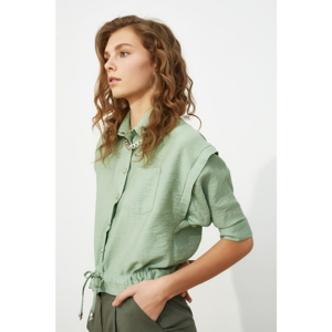 Trendyol Mint Rope Detailed Shirt