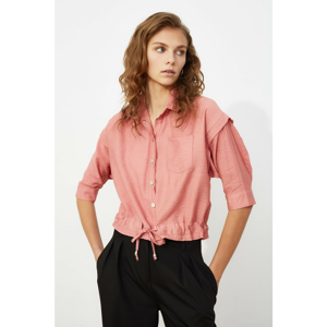 Trendyol Pink Rope Detailed Shirt