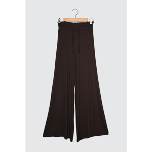 Trendyol Brown Flare Knitted Pants