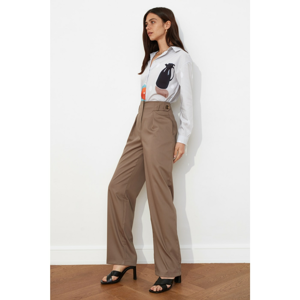 Trendyol Light Brown High Waist Pants