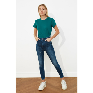 Trendyol Navy Blue High Waist Skinny Jeans