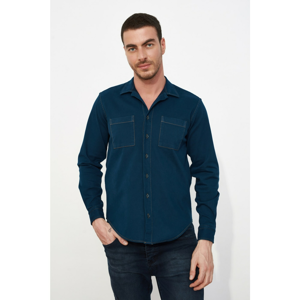 Trendyol Navy Blue Men's Regular Fit Shirt