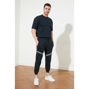 Trendyol Sweatpants - Navy blue - Joggers