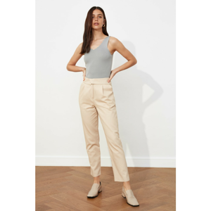 Trendyol Beige High Waist Pants