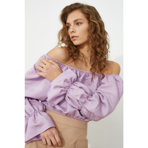 Trendyol Lila Pucker Blouse