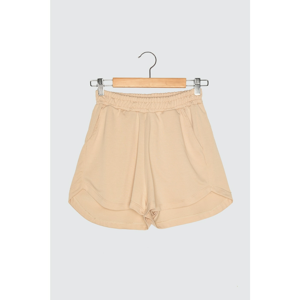 Trendyol Beige Knitted Shorts & Bermuda