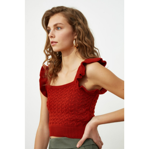 Trendyol Tile Frilled Knitwear Blouse