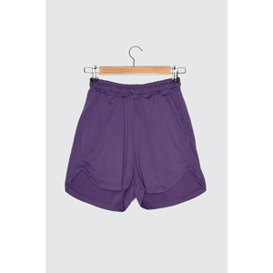 Trendyol Purple Knitted Shorts & Bermuda