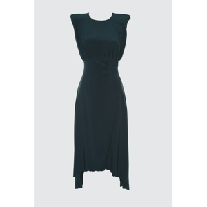 Trendyol Emerald Green Waist Detail Dress