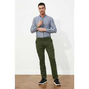 Trendyol Dark Green Men Slim Fit Cargo Pants