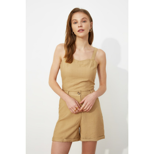 Trendyol Beige Strap Blouse