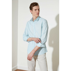 Trendyol Mint Men's Slim Fit Shirt Collar Shirt