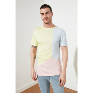 Trendyol Yellow Men's Bike Collar T-Shirt