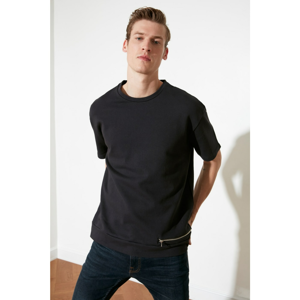 Trendyol Anthracite Men's Regular Fit Zipper Detailed Sweatshirt