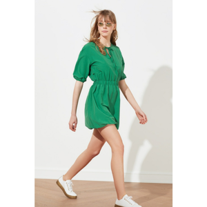 Trendyol Green Tie Detailed Balloon Skirt Dress