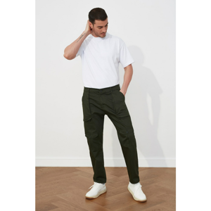 Trendyol Haki Male Slim Fit Gabardin Pants