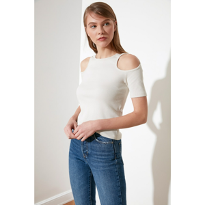 Trendyol Stone Cut Out Detailed Wicked Knitted Blouse