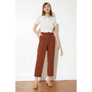 Trendyol Brown Belt Pants