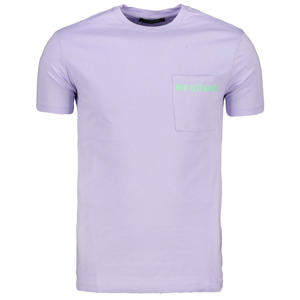 Trendyol Lila Men's Short Sleeve Printed Regular Fit T-Shirt