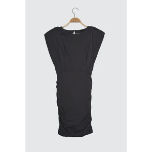 Trendyol Anthracite Butt Detailed Knitted Dress
