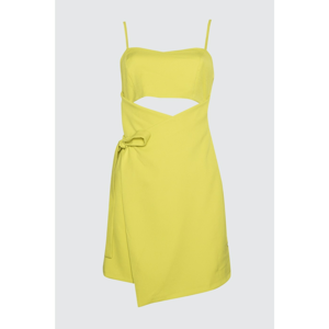 Trendyol Acid Yellow Binding Detailed Dress