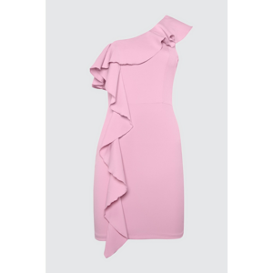 Trendyol Pink-Lila Flywheel Detailed Dress