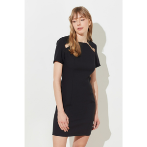 Trendyol Black Cut Out Detailed Dress