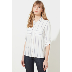 Trendyol White Double Pocket Shirt