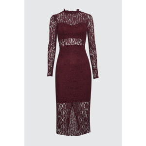 Trendyol Burgundy Lace Dress