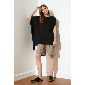 Trendyol Black Bat Arm Knitted Blouse