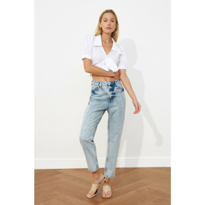 Trendyol Blue High Waist Mom Jeans