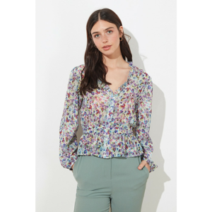 Trendyol Multicolored Ruffed Shirt