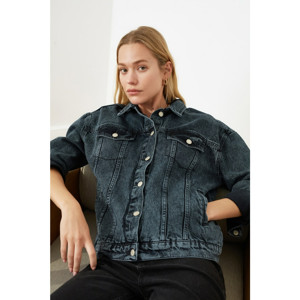 Trendyol Blue Basic Denim Jacket