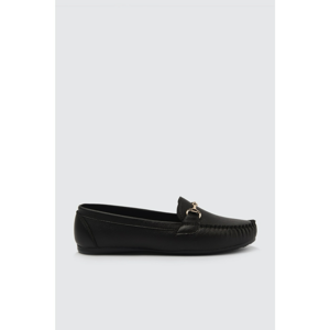 Trendyol Black Buckled Women's Loafers