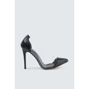 Trendyol Black Transparent Detailed Women's Classic Heels