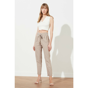 Trendyol Beige Belt Pants