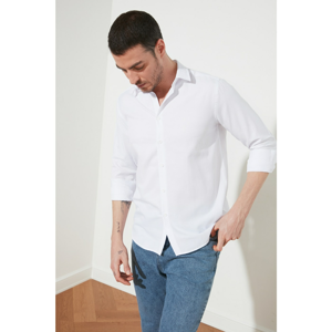 Trendyol White Men's Regular Fit Oxford Shirt
