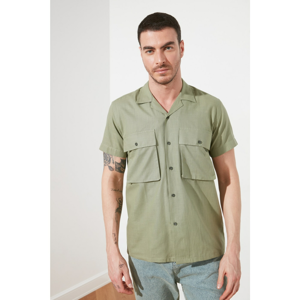 Trendyol Hakkari Men's Double Pocket Cover Short Sleeve Regular Fit Shirt