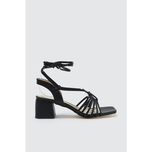 Trendyol Black Ankle-Tied Women's Classic Heels