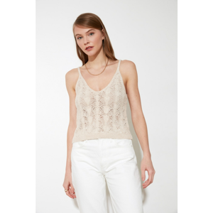 Trendyol Stone Ajur knitwear blouse