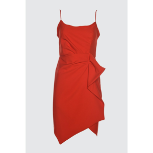 Trendyol Red Waist Detailed Dress