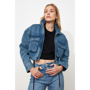 Trendyol Crop Denim Jacket