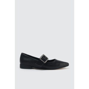 Trendyol Black Buckle Woman Babet